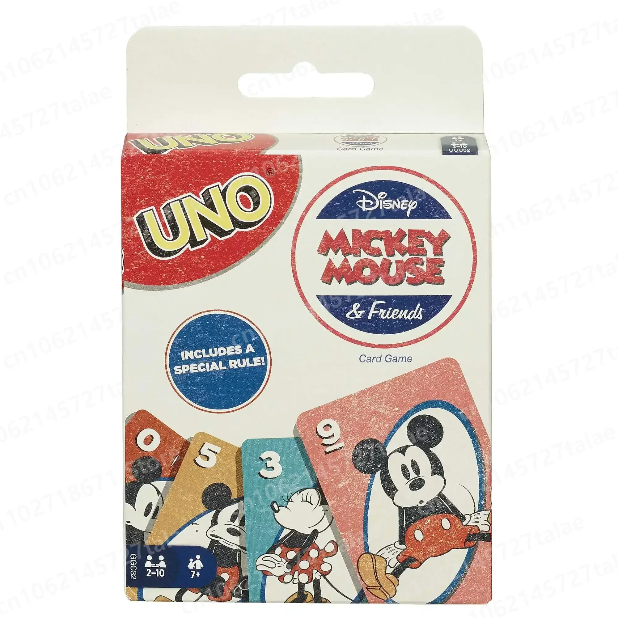 UNO Poker Games Disney Mickey Mouse Cartoon Anime Figure Card Board Game Funny Friends Entertainment Matching Family Party Gift