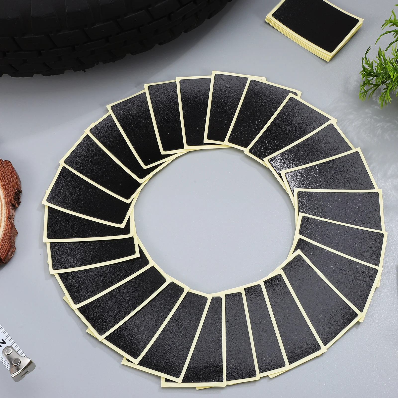 

40Pcs Tube Patch Kit for Bike Tires Heavy Duty Rubber Patches Repair Leaks in Bicycle Motorcycle Inner Tubes