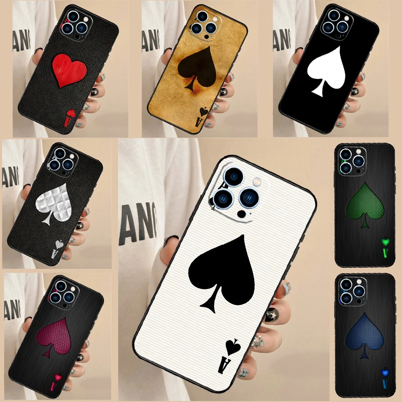 Ace of Spades Case For Samsung Galaxy A35 A26 A16 A55 A15 A32 A12 A22 A52 A54 A34 A14 A56 A36 A13 A53 A17