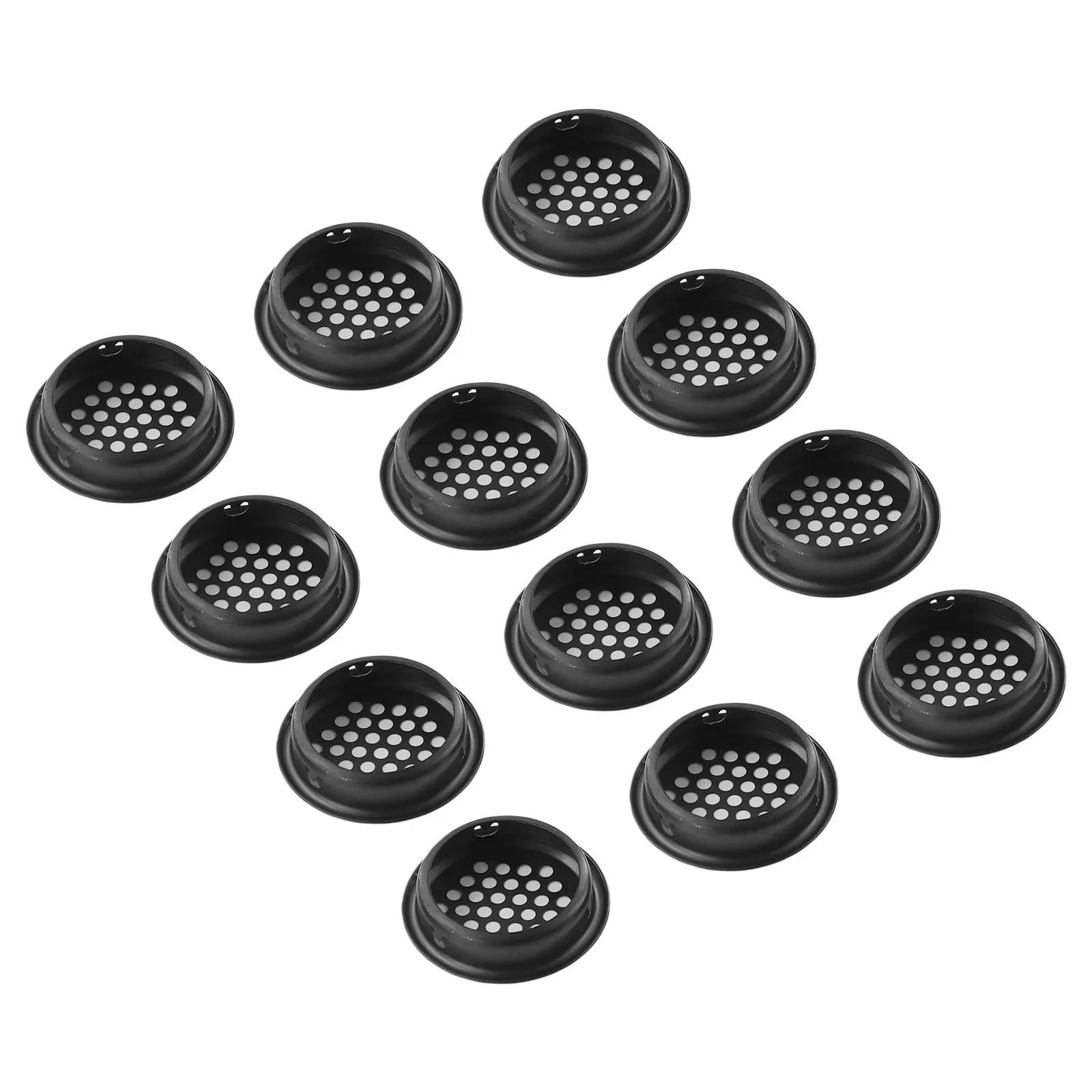 

Ventilation Grilles Air Vent Holes Durable Home Improvement Louver Hole Mesh Vents Soffit Stainless Steel 12pcs