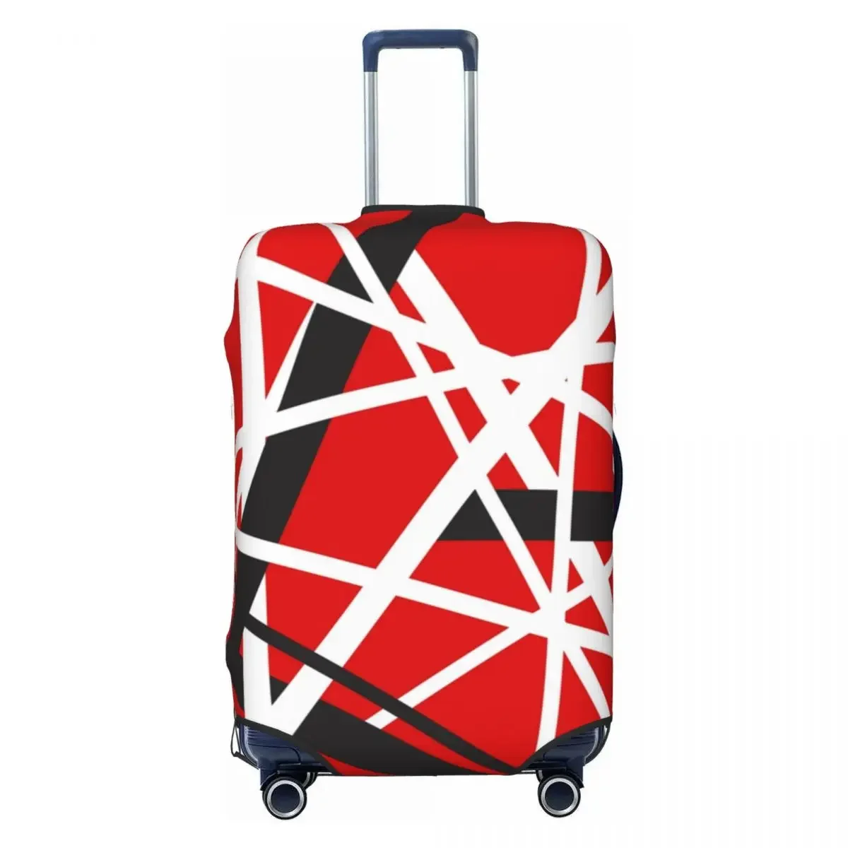 Van Halen Suitcase Cover EVH 5150 STRIPES Cruise Trip Protection Vacation Strectch Luggage Supplies