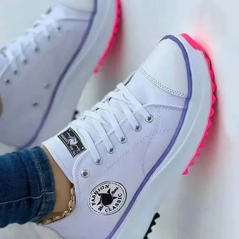 Women sneakers allstar shoes New Fashion Summer Women Casual Shoes Footwear Plus Size Sneakers For Female Lace up Tennis Shoes