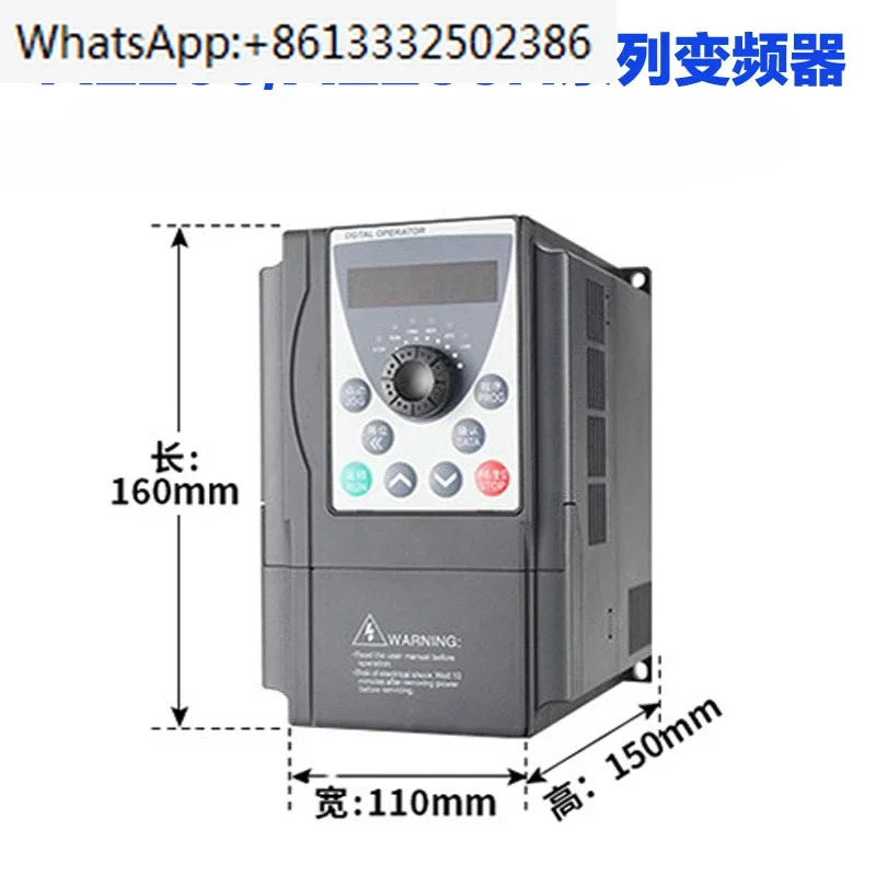 

Универсальный векторный частотный преобразователь AE200-4-3PH-2.2G-4.0P 1.5/2.2KWAE200H