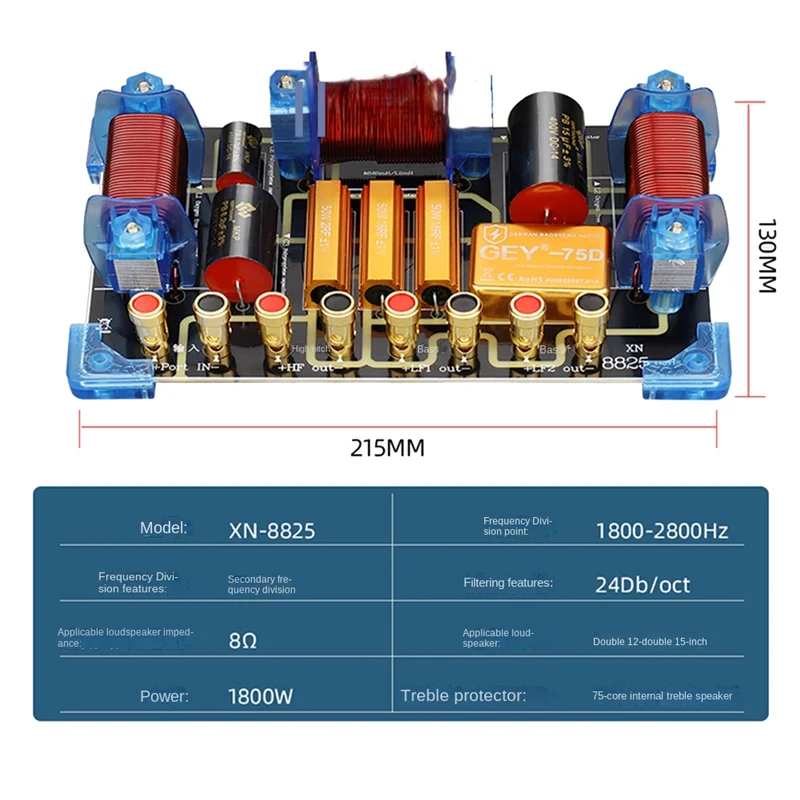 Haut-parleur audio à synchronisation morte, 1800W, croisé bidirectionnel, performance sur scène, haute puissance, 12 pouces, 15 pouces