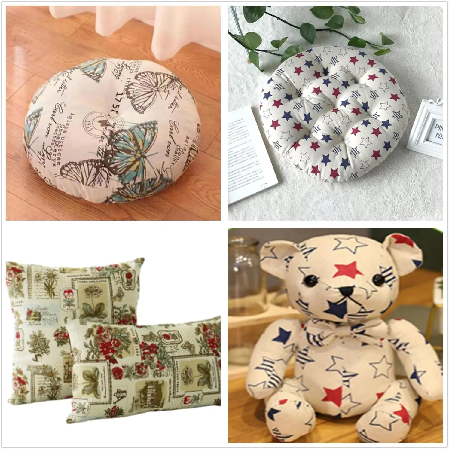 

100cmx150cm Heart Pattern Linen Cotton Fabric Material Patchwork Fabric Telas Sewing Cloth for DIY Curtain Tablecloth Clothing