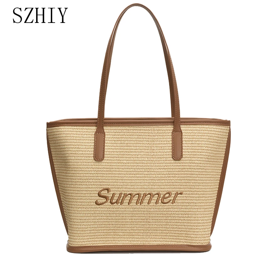 

Luxury Designer Tote Women Shoulder Bag Summer Classic Shopping Pocket Travel and Leisure Medium-sized Handbag New Bolsos Lujo