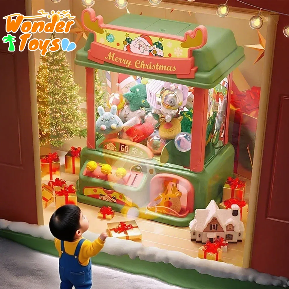 

Christmas Gifts Doll Claw Machine Coin Operated Play Game Catch Toy Drawing Machines Dolls Children Interactive Toys Boys Girls