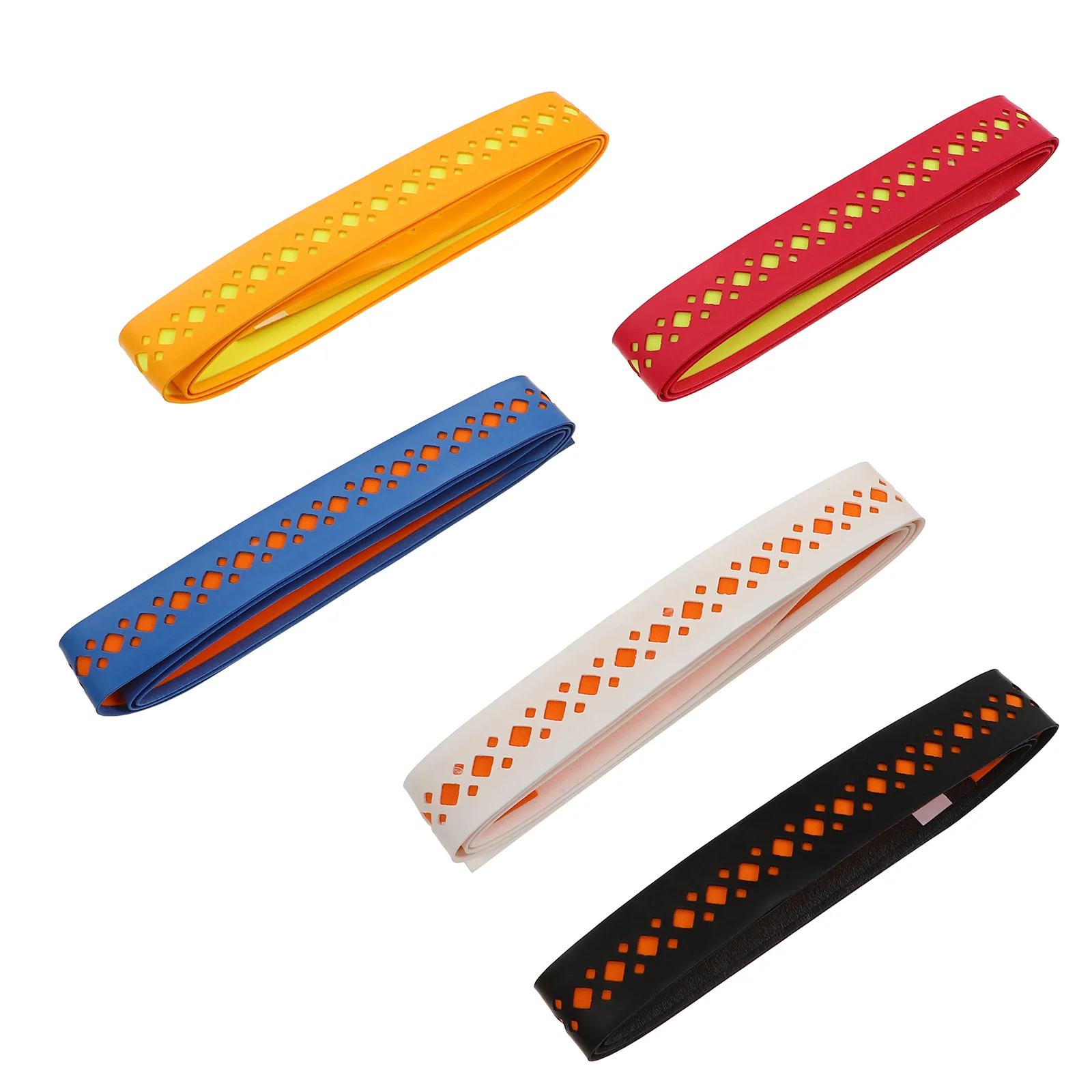 5 PCS Badminton Racket Glue Tennis Grips Elasticity Pickleball Paddle ‌PU Material Tape