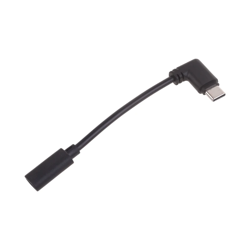 10cm 90 Degree Bend Converter Cable Cord Micro USB to USB C Connector Wire Line Dropship