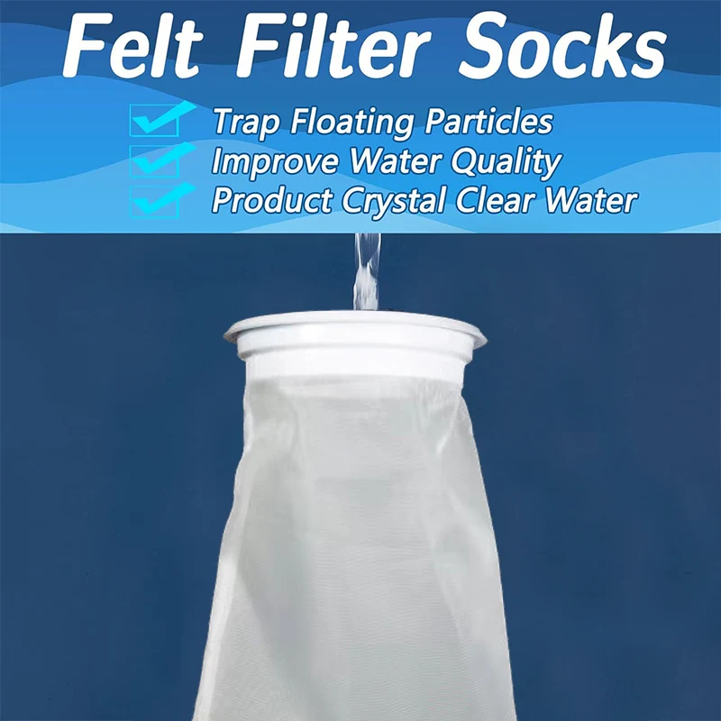 80/200Mesh Multifunction Nylon Filter Sump Bag Aquarium Filter Socks Bags With Frame Reusable Fish Tank Filtration Accessories