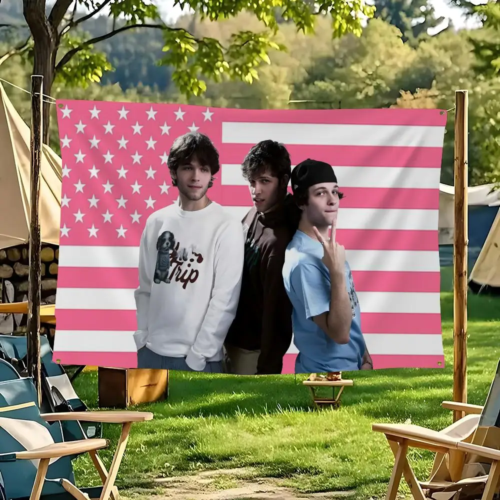 Influencer Sturniolo Triplets Flags flag For Decoration Outdoor Picnic Hanging Home Camping Party Banner