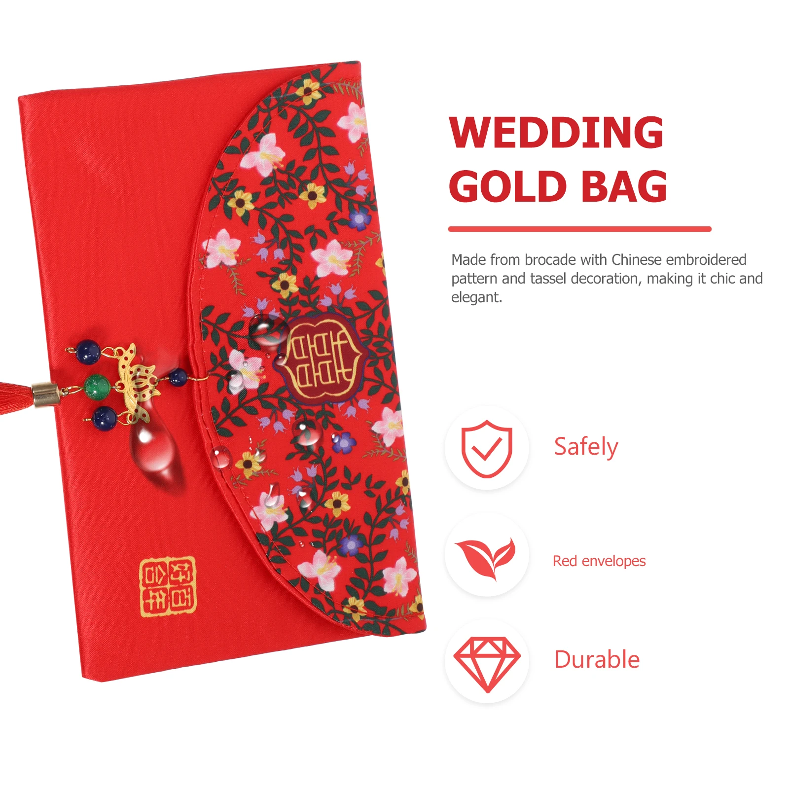 

2pcs Wedding Red Envelopes Burgundy Fabric Money Packet Chinese Style Hong Bao Retro Elegant Cash Holder For Cards