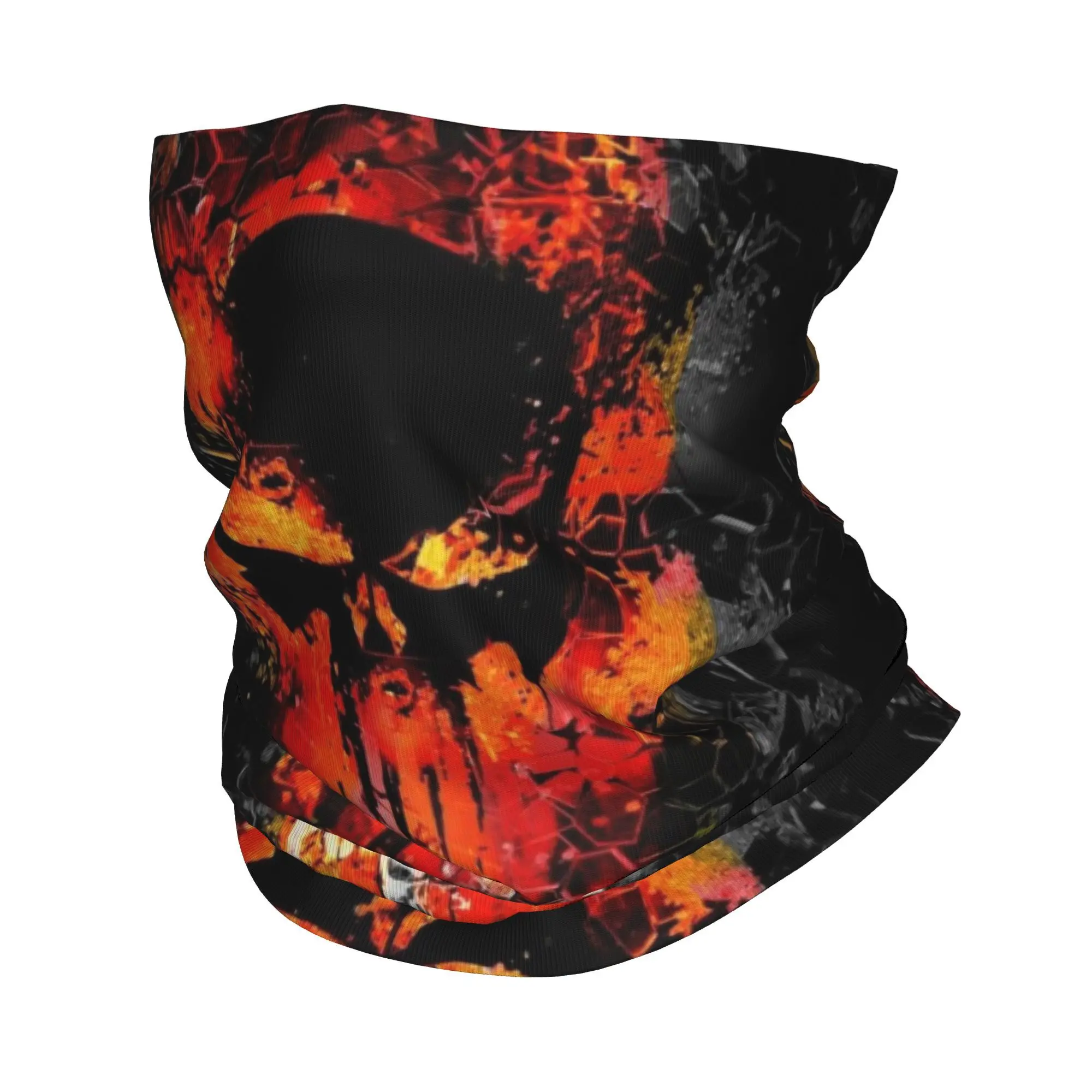 Personalizado punidor bandana pescoço mais quente feminino inverno tubo de esqui cachecol gaiter quadrinhos crânio símbolo rosto capa