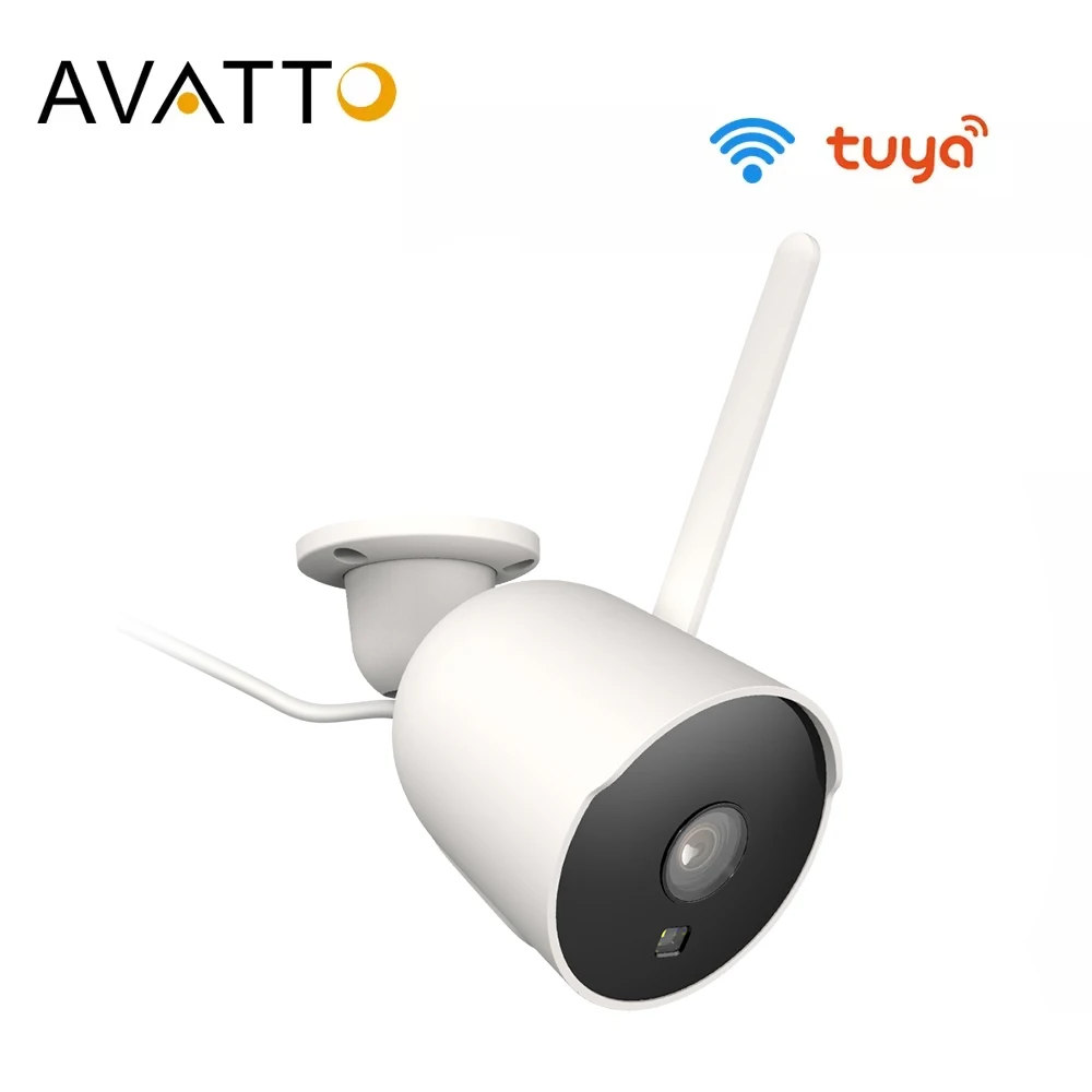 

AVATTO Tuya WiFi Smart Ultra-Clear Camera With Motion Detection Real-time Outdoor Wireless 2MP Camera Support Alexa Google Home