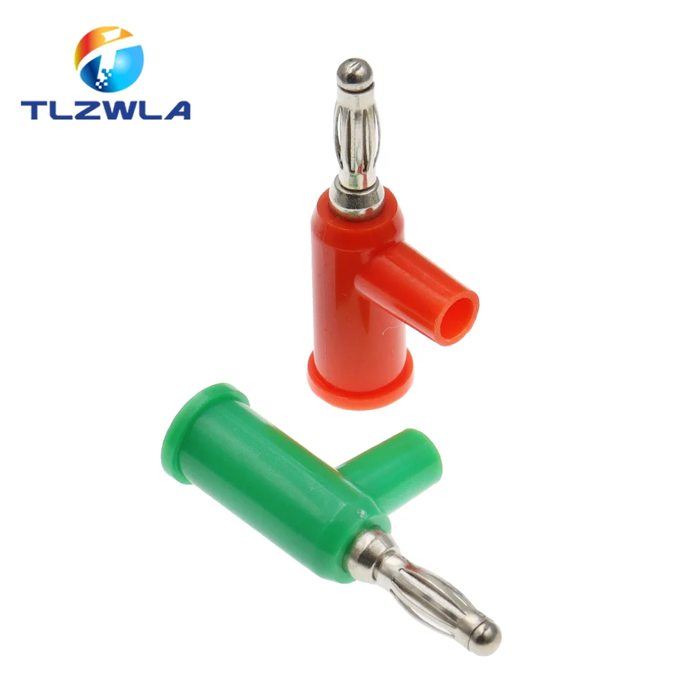 5PCS 4MM Banana Plug Stackable Pure Copper Screw Type Without Welding Audio Multimeter Pen Plug Connector