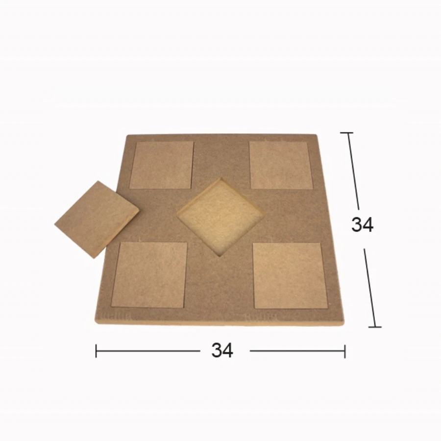 T790 5li Flat Tiled Ductile, Raw Wood Mdf Ductile