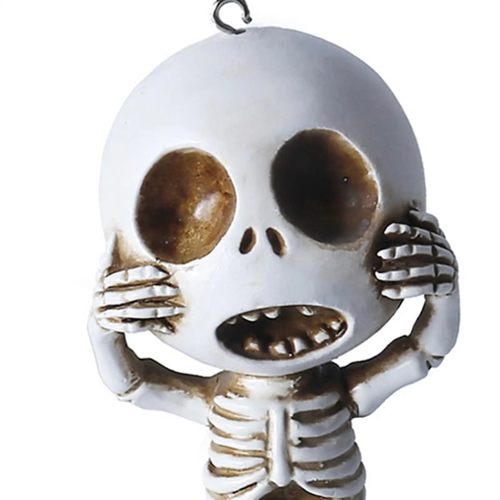 Skeleton Skull Statue Figurine Novelty Jewelry Making Car Keychain Decoration Birthday