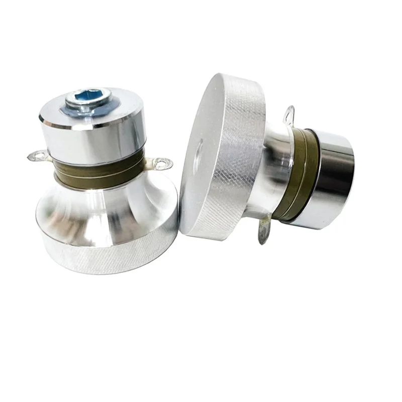 28KHz 40KHz ความถี่คู่ Ultrasonic Transducer สําหรับบล็อกเครื่องยนต์คาร์บอนหัวคาร์บูเรเตอร์เทอร์โบชาร์จเจอร์อุปกรณ์ทําความสะอาด