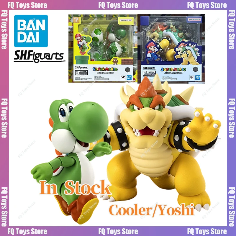 

В наличии: Коллекционная подвижная фигурка Bandai S.H.Figuarts SHF Куллер/Йоши (серия Super Mario), аниме-модель из ПВХ, подарок
