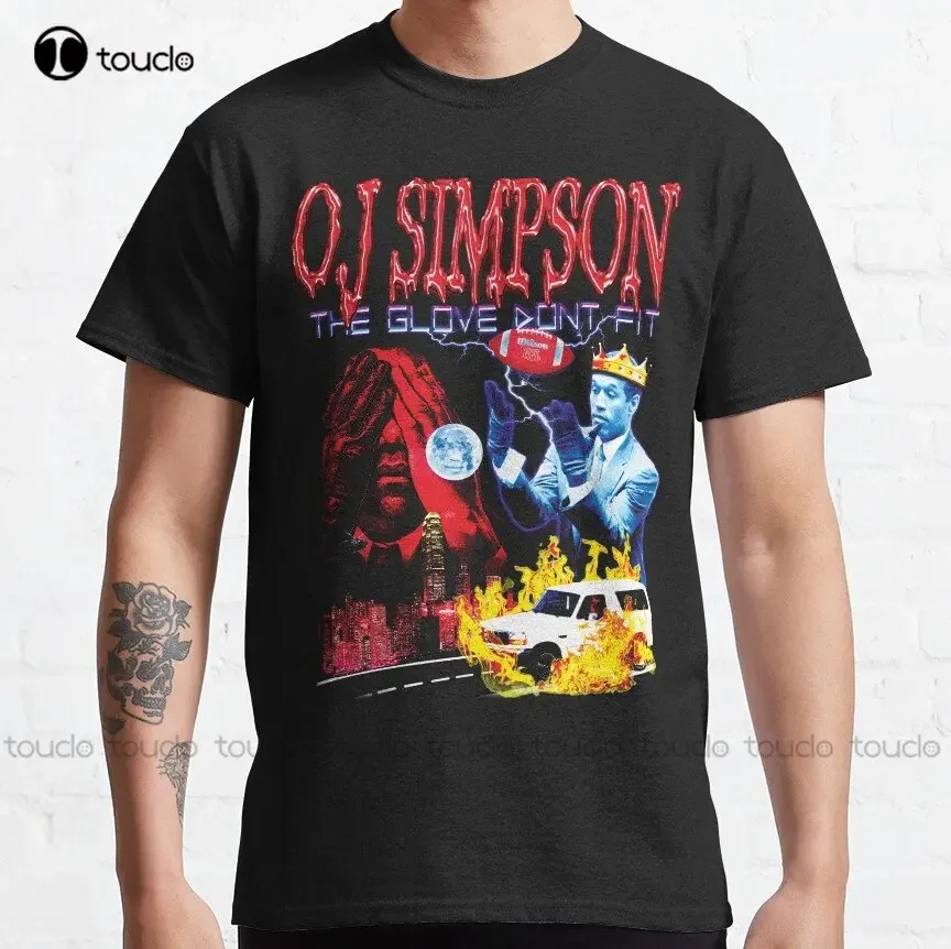 Oj Simpson - The Glove Dont Fit Classic T-Shirt Graphic Tshirts For Women Custom Aldult Teen Unisex Digital Printing Tee Shirts