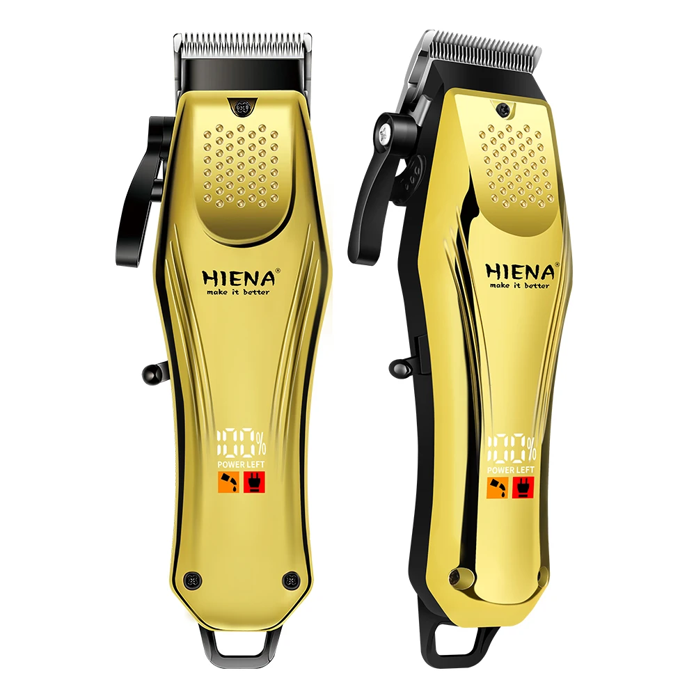 

Машинка для стрижки волос HIENA, профессиональный триммер для волос для мужчин, перезаряжаемые электрические парикмахерские машинки для стрижки волос, триммер для волос