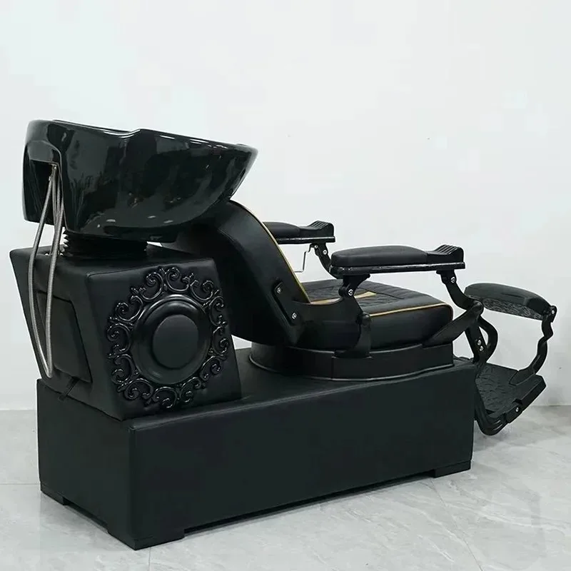 Shampoo bed Sitting semi-reclining flush bed Light luxury fashion shampoo bed Shampoo chair