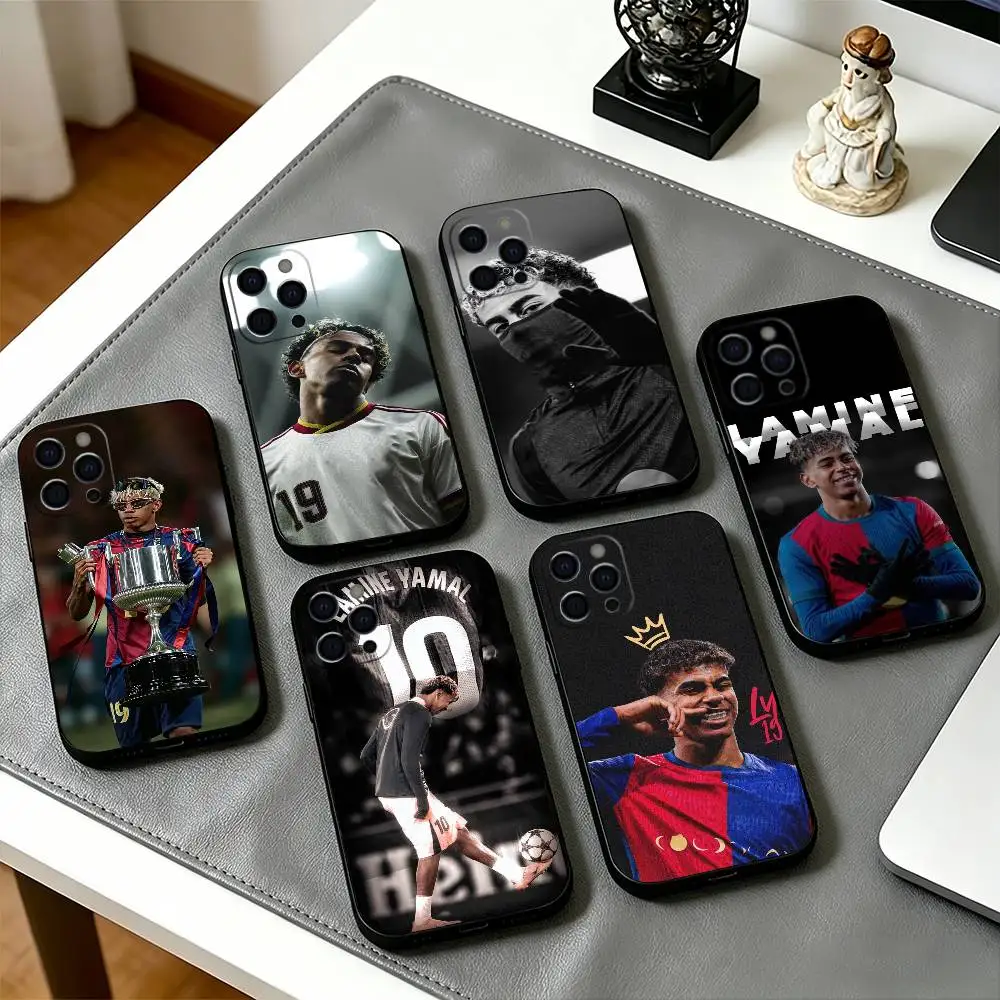 

Sports Lamine Yamal-s Phone Case For iPhone 17,16,15,14,13,12,11 Plus,Pro Max,XS,Soft Silicone Black Cover