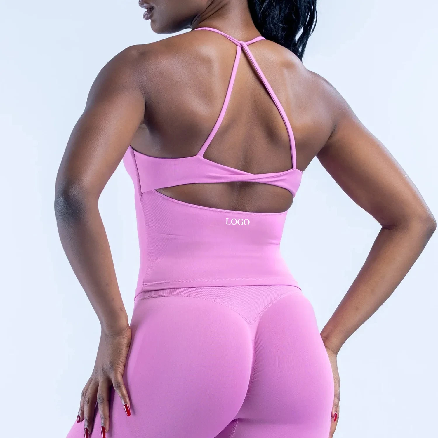 Yoga Fitness Logo - LOGO Débardeur de yoga pour femme