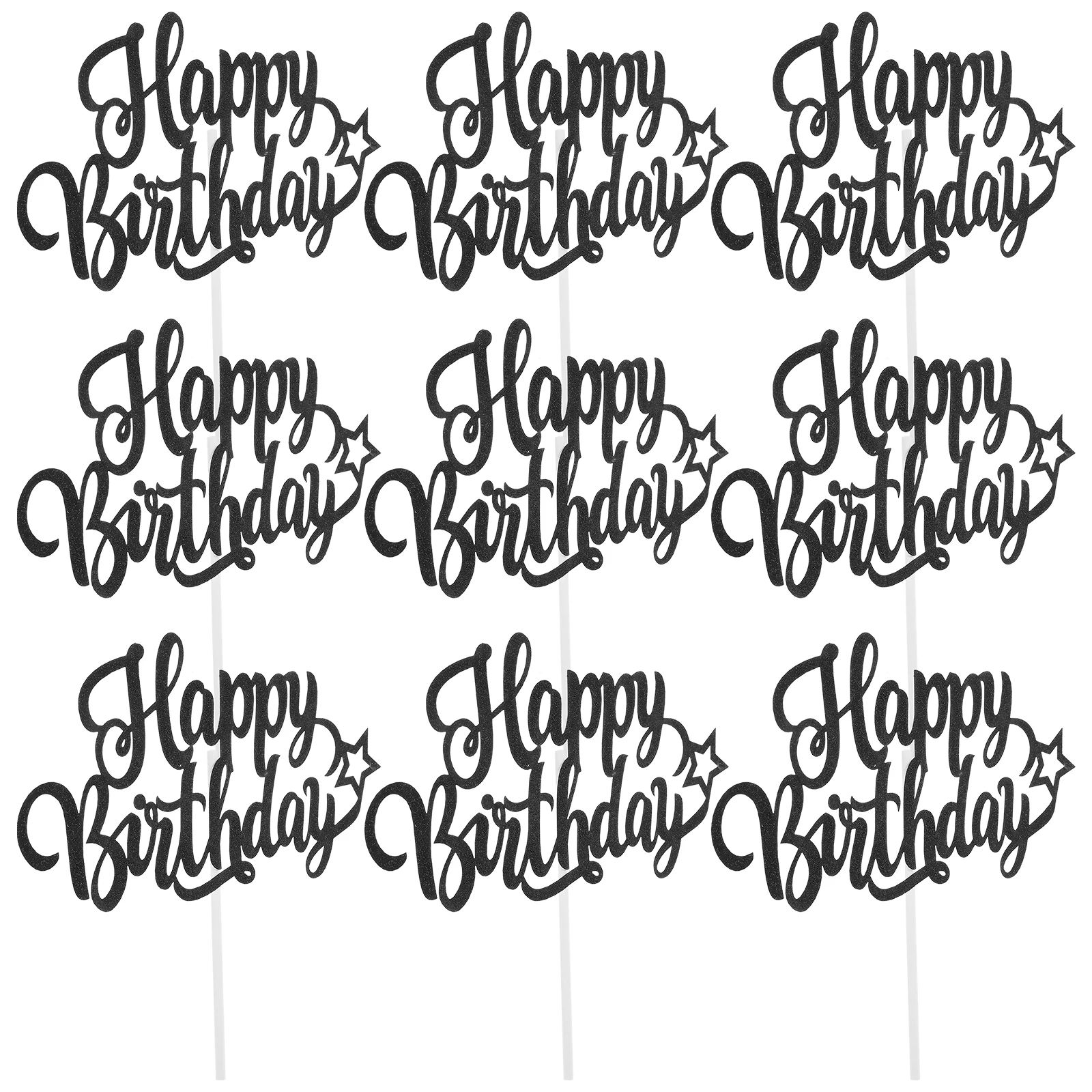 

10Pcs Birthday Cake Toppers Lightweight and for Birthday Parties and Other Special Occasions Cake Decorations
