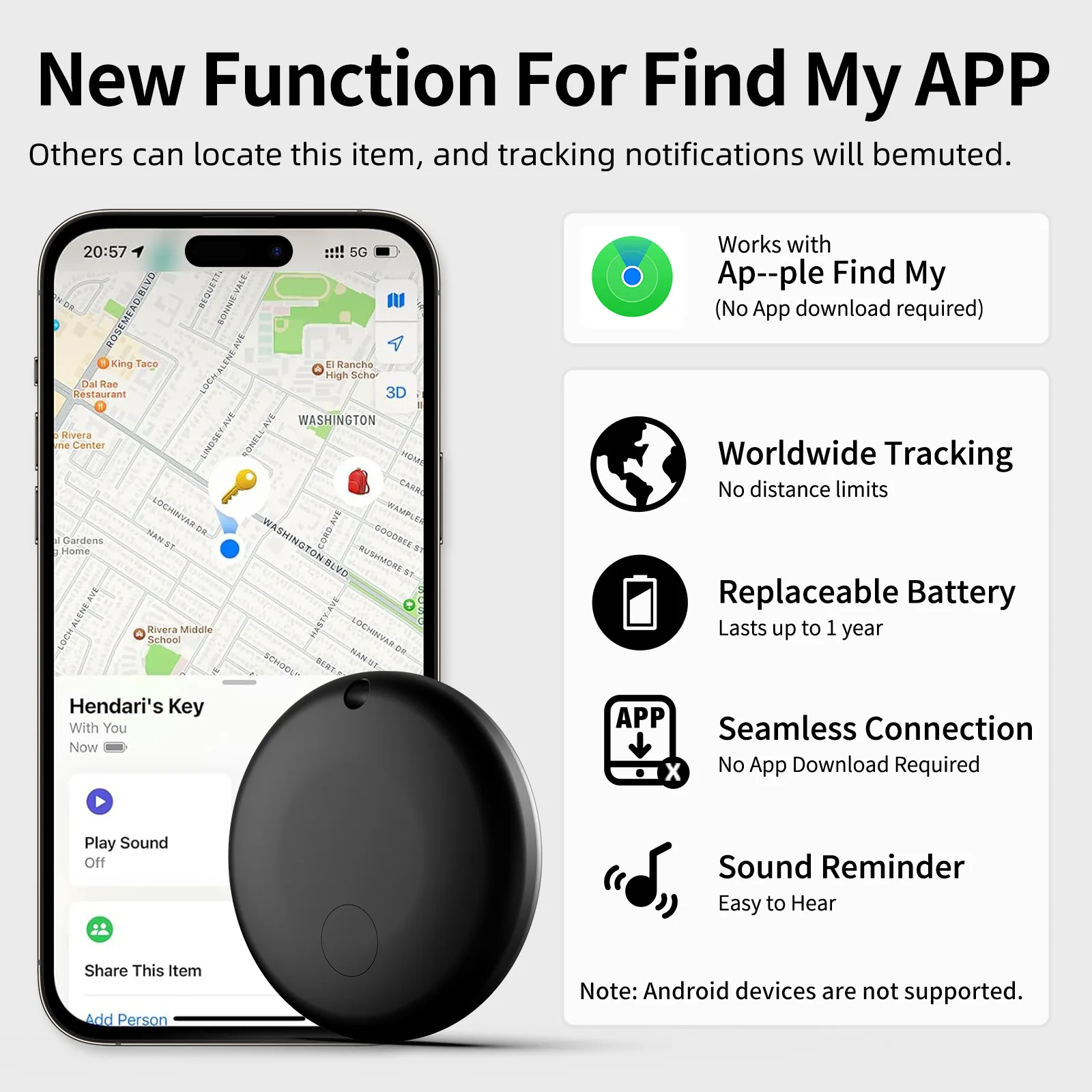 1/2/4 Pcs Mini GPS Tracker for Apple IOS System Find My APP Tag Wallet Finder Bike Bag Loss Tracker Smart Bluetooth Locator