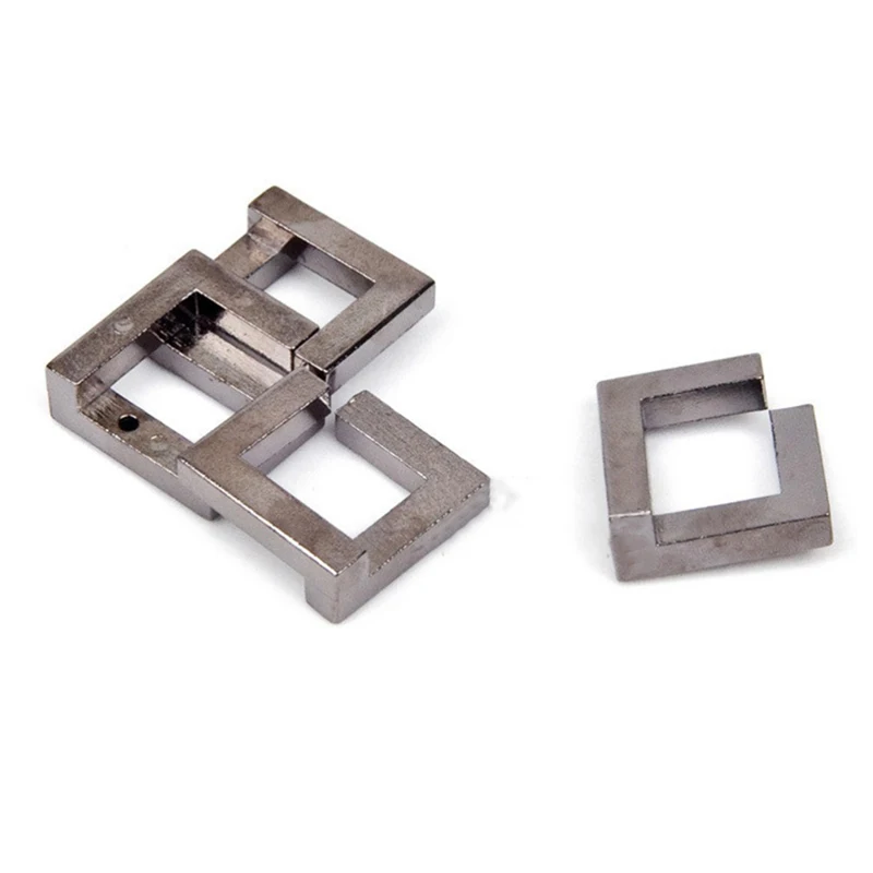 Metal Square Lock Puzzles para adultos e crianças, Quebra 3D, Brain Teaser Games, Rompecabezas, IQ