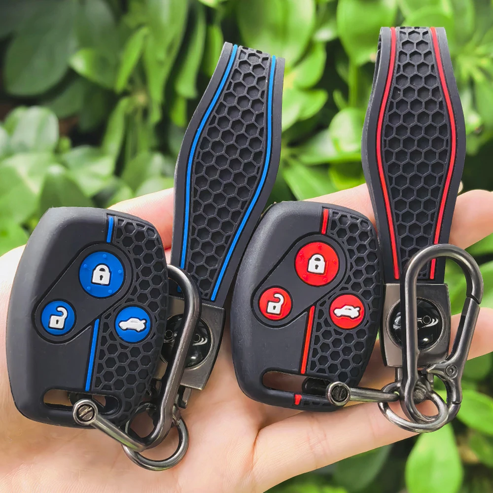 Suitable for Honda straight key case CRV Civic Fengfan Fit seventh and eighth generation Accord Osade Buckle Key Fob Cover Case