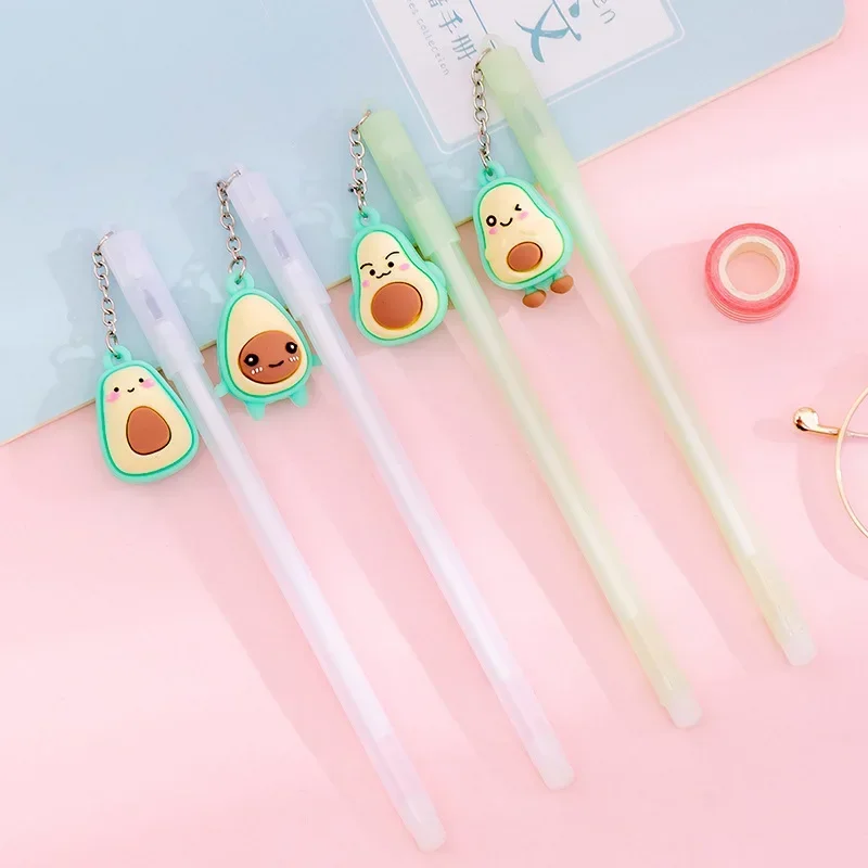 

50PCS/lot South Korea Creative Avocado Hipster Cute Students Gel Pen Office Signing Pen Stationery Kawaii School Supplies B