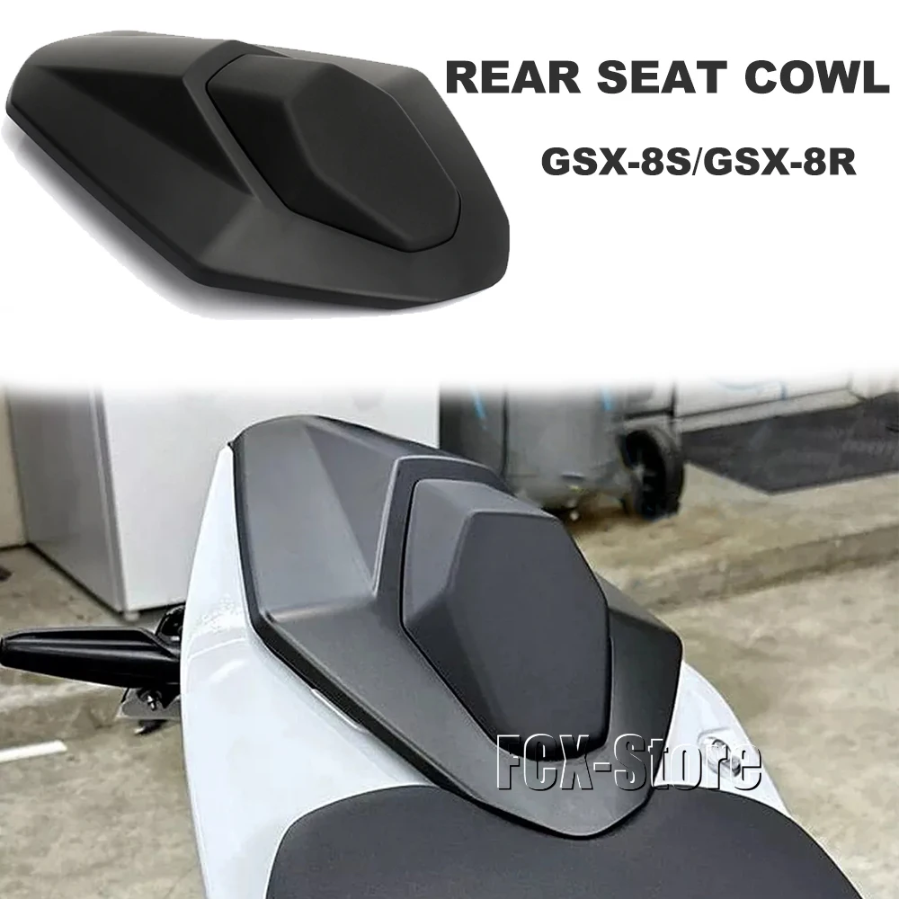 

New Motorcycle Black Carbon Fiber Pillion Rear Seat Cover Cowl Fairing For Suzuki GSX-8S GSX8S GSX-8R GSX8R GSX 8S 8R 2023 2024