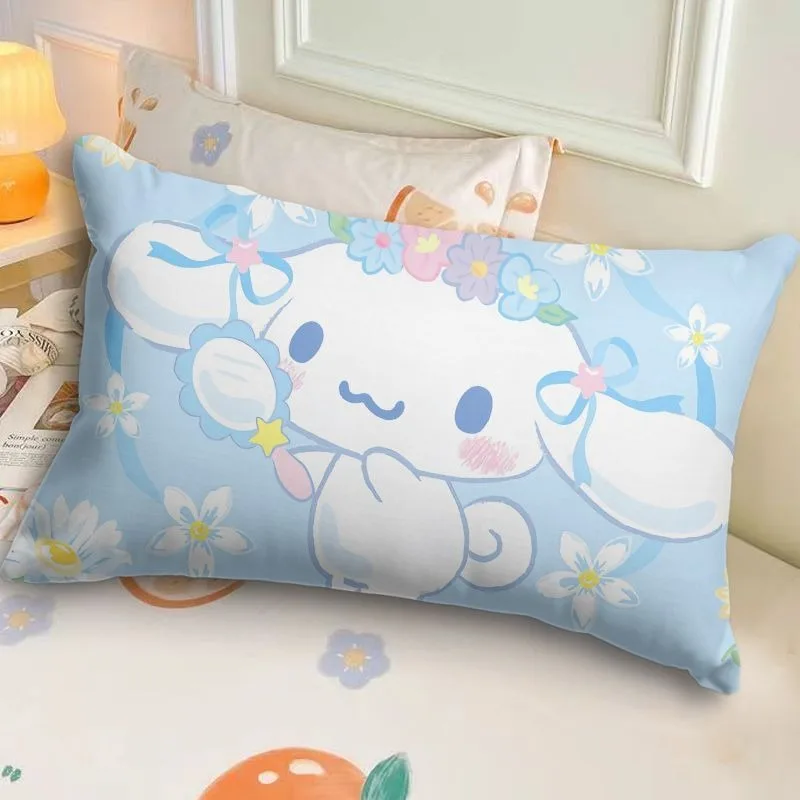 Cute Sanrio big-eared dog printed pillowcase bedroom room decoration bed sleeping pillowcase home living room sofa cushion cover