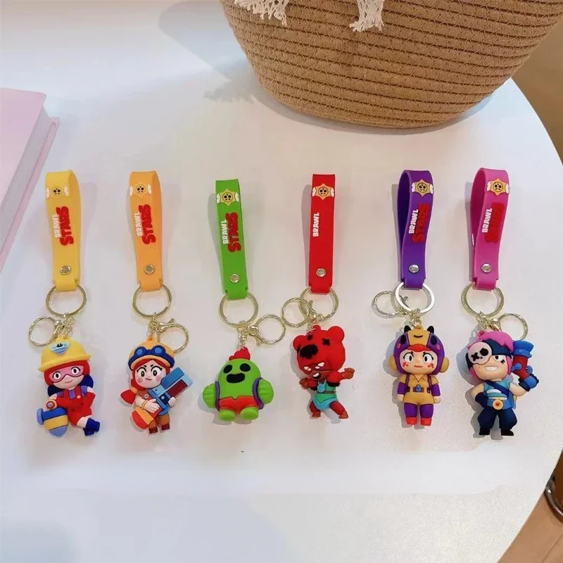 

Creative Cartoon Brawl Stars Doll Keychain Pendant Bag Car Keychain Accessories