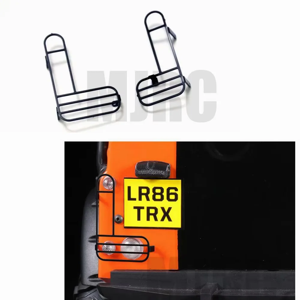 

2pcs for 1/10 RC Crawler Car Traxxas TRX4 Defender Diy Parts Taillight Metal Grille Lampshade Light Grid Tail Light Protection