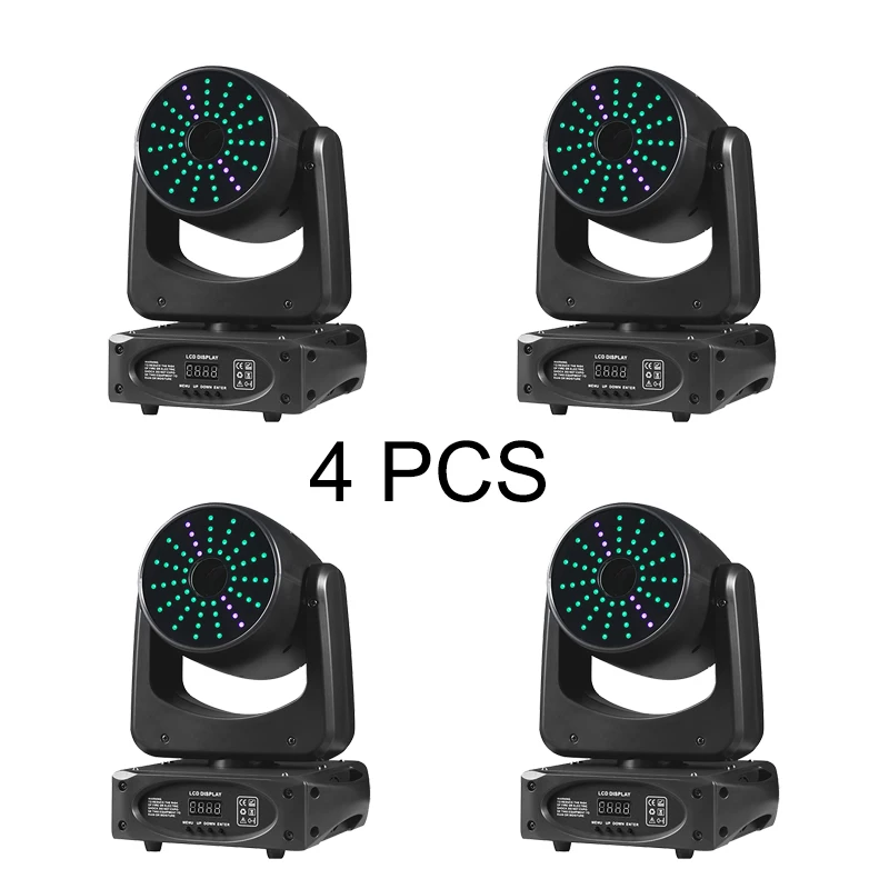Sunart 4pcs 150W LED Moving Head Spot Stage Effect Lighting For DJ Disco Night Clubs Bars Events With Pixel LED DMX Gobo Fixture