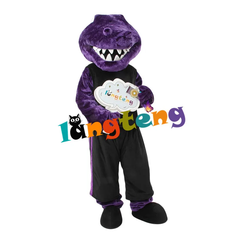 1313 New Arrival Purple Dinosaur Monster Mascots Costume Cosplay Christmas Apparel  For Business