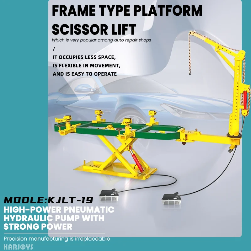 Portable Auto Body Frame Puller Machine Metal Car Repair Bench Equipment