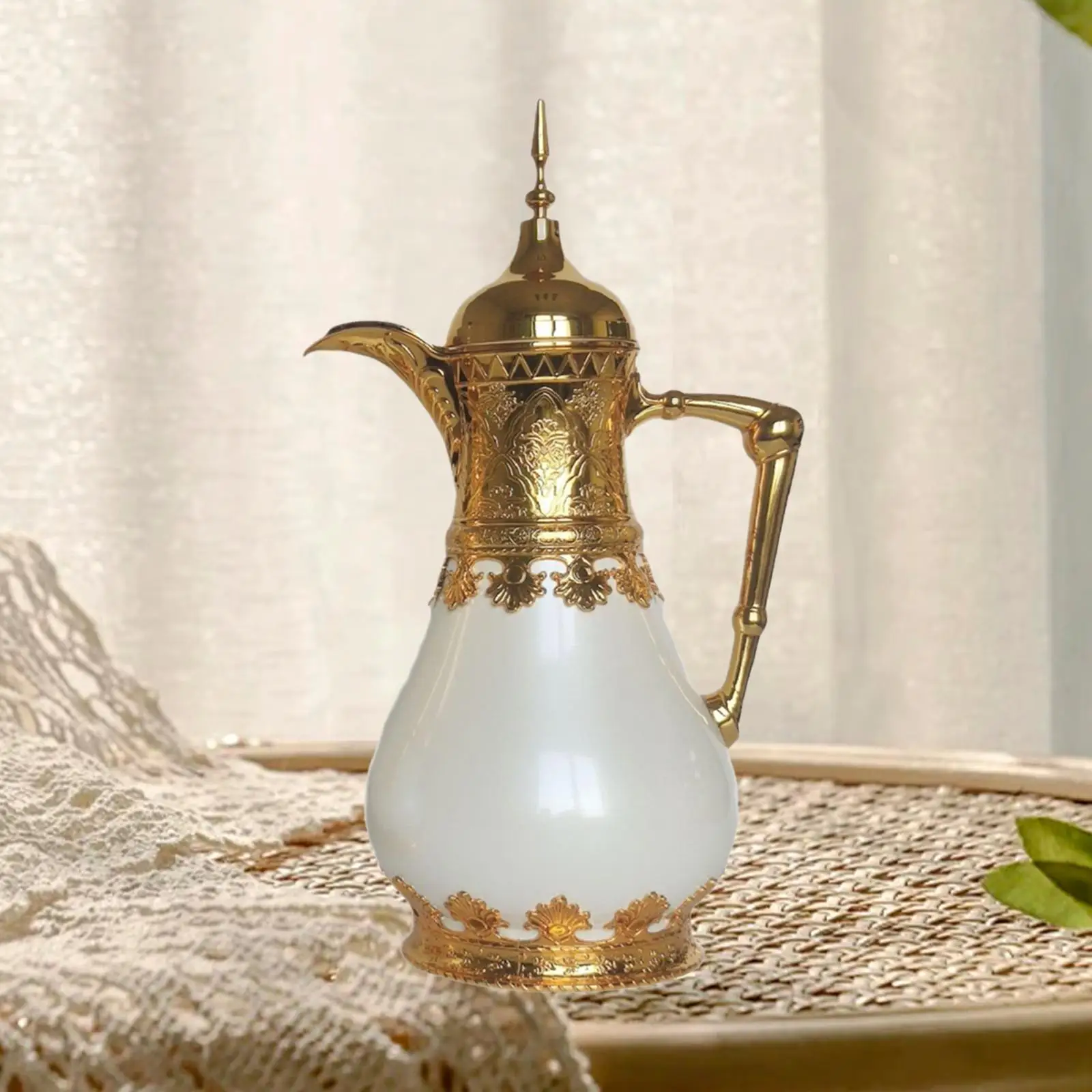 

Arabian Thermal Coffee Pot Insulated Coffee Carafe Glass Liner Water Jug for Hot Drinks for Home Kitchen Tea Pot Kettle
