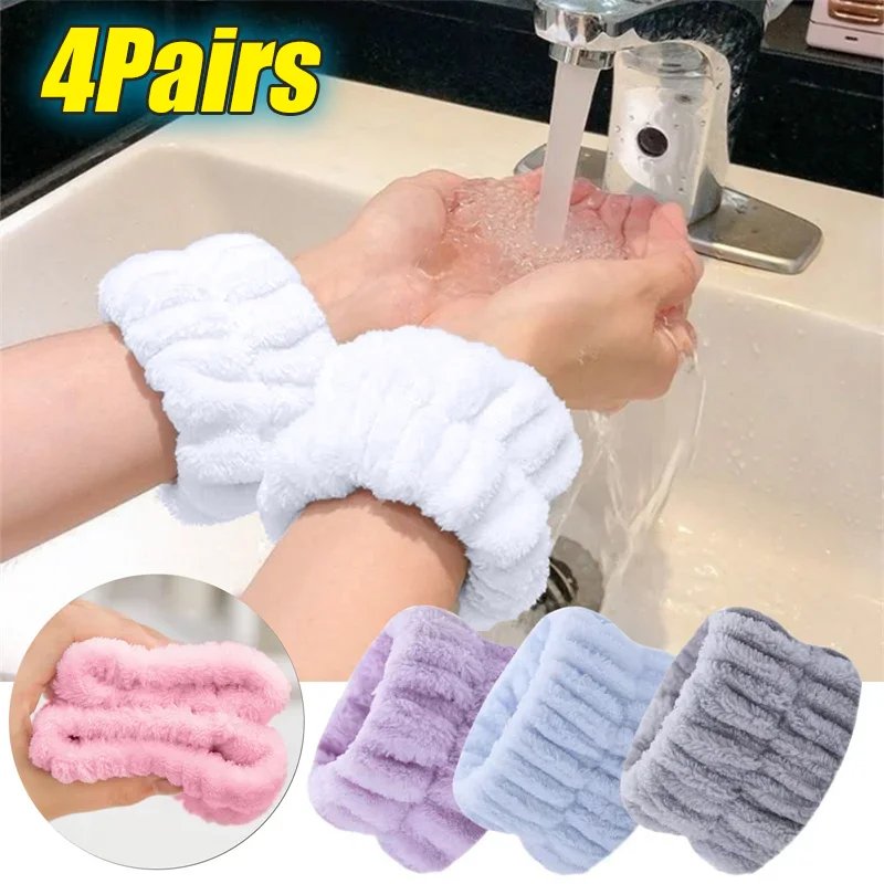 Face Wash Wristband Set Women\'s Headband Wristbands Absorbent Waterproof Wristbands Makeup Face Wash Hair Bands