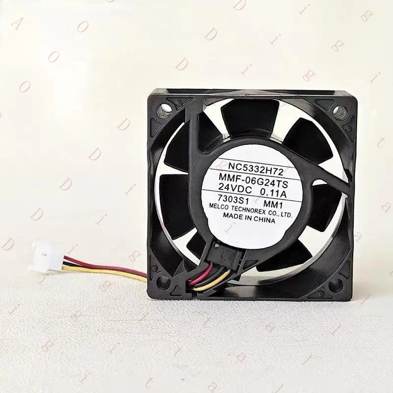 

MTG for Melco Servo Driver Cooling Fan MMF-06G24TS-MM1 NC5332H72 24V 0.11A 60*60*25MM