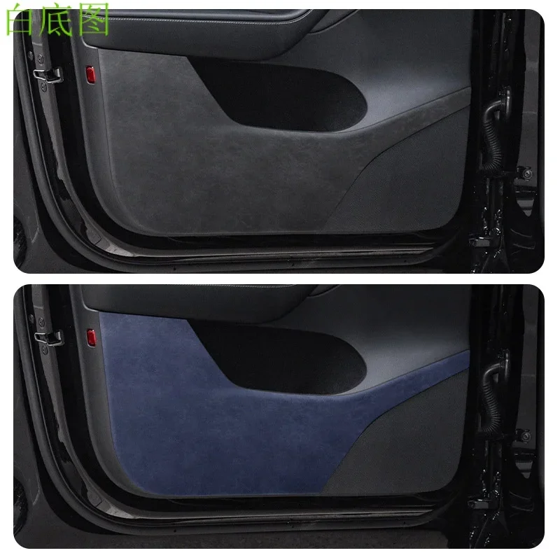 For Tesla Modely Suede Car Door Interior Anti-Scratch Anti-Dirty Protective Interior for Car Retrofitting