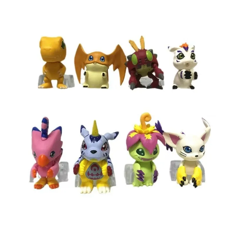 Genuine Anime Peripherals Action Figure Digimon Adventure Sleep Squad Agumon Gabumon Gacha Toy