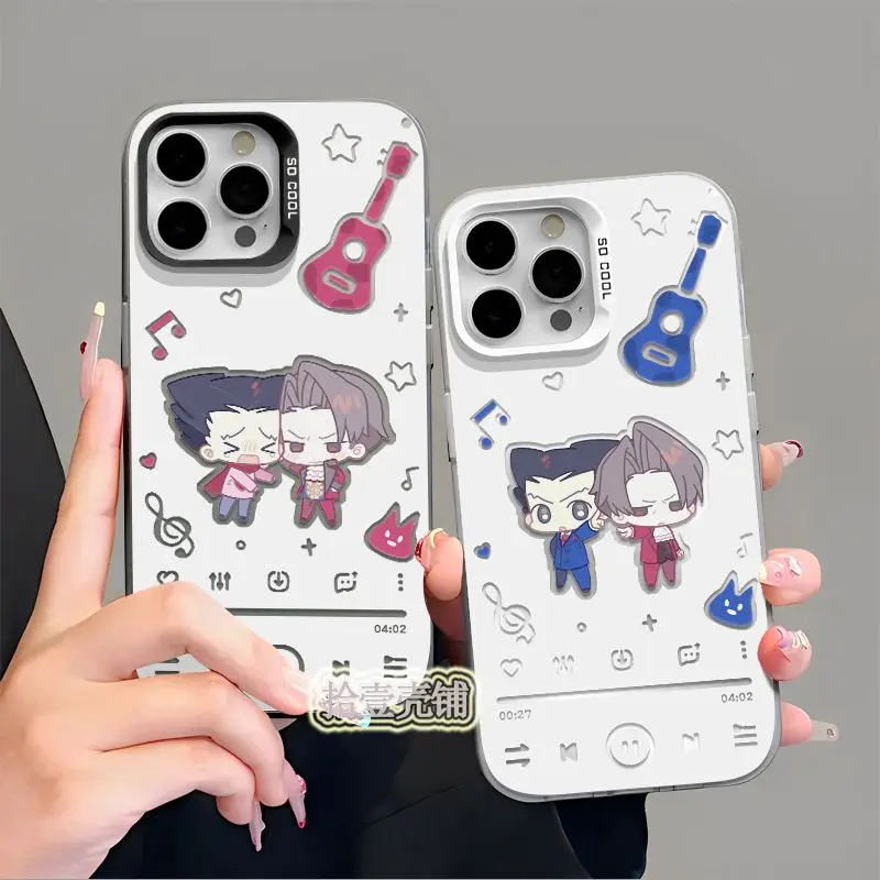 ZanAttorney-Étuis de téléphone portable pouvez-vous akuten Saiban, accessoires de téléphone portable, étui Phoenix Wright, étui pour iPhone 15 Pro, cadeau Miles Edgeworth