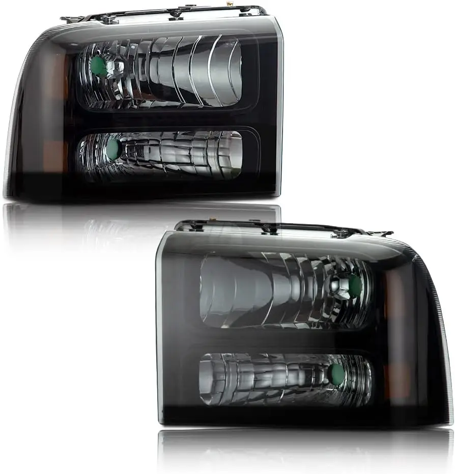 

Headlights, Compatible with 2005-2007 Ford F250 F350 F450 F550 Super Duty/ 2005 Ford Excursion,(Not Fit Sealed Beam Headlight mo