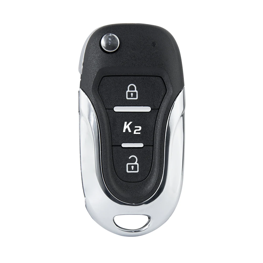 OkeyTech Remote Key Fob Shell 3 Button Replacement Car Flip Folding For Hyundai Solaris Accent Elantra Fit Kia Morning Bongo