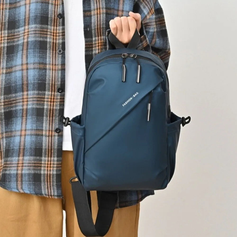 Large Capacity Men Chest Bag Waterproof Korean Style Oxford Cloth Crossbody Bag Multipurpose Zipper Men Shoulder Bag Women