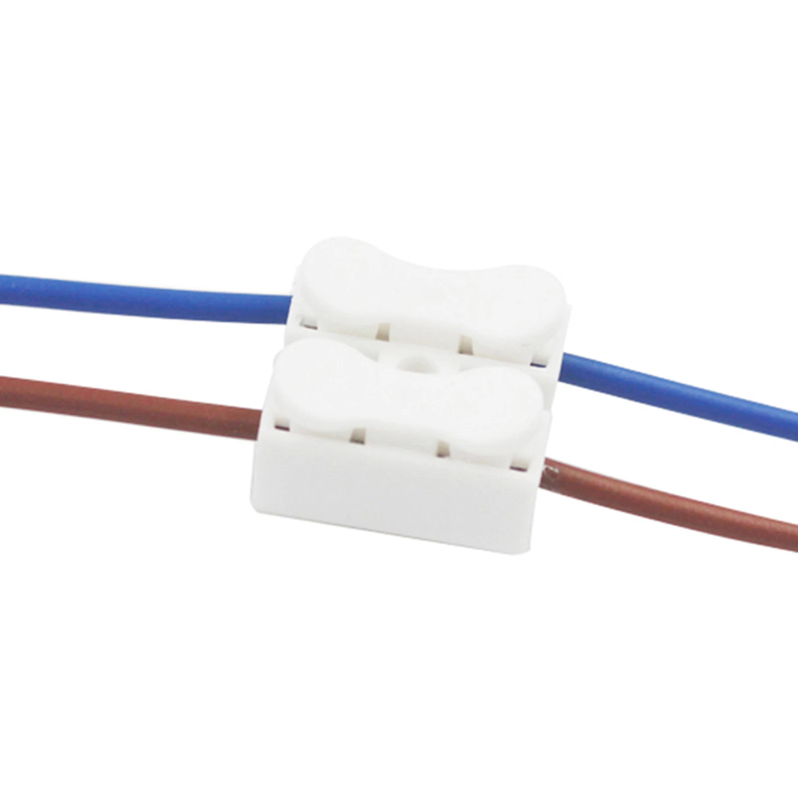

100pcs Pressure Terminal Wire Connector Plug Double Cable Push Type Connectors Waterproof Dustproof Universal Wiring Tools